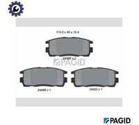 BRAKE PAD SET DISC BRAKE T1659N FOR SATURN OPEL CHEVROLET EQUINOX 2.4L 4cyl 2.4L
