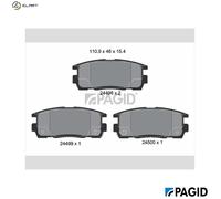 PAGID T1659N Brake pad set