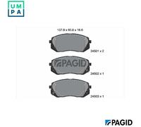BRAKE PAD SET DISC BRAKE T1660N FOR HYUNDAI KONA/SUV/Van TUCSON KIA 1.7L 4cyl