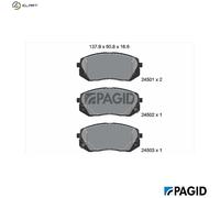 BRAKE PAD SET DISC BRAKE T1660N FOR HYUNDAI KONA/SUV/Van TUCSON KIA 1.7L 4cyl