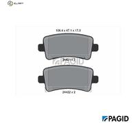 BRAKE PAD SET DISC BRAKE T1663N FOR BUICK SAAB OPEL INSIGNIA/Country/Tourer 3.6L