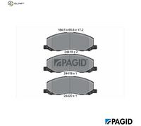 PAGID T1670N Brake pad set