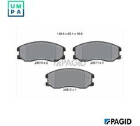 PAGID T1676N Brake pad set