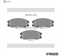 PAGID T1676N Brake pad set