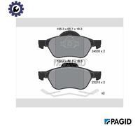 PAGID T1693N Brake pad set