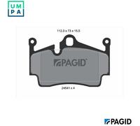 PAGID T1698N Brake pad set