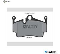 PAGID T1698N Brake pad set