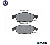 PAGID T1701N Brake pad set