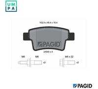 BRAKE PAD SET DISC BRAKE T1703N FOR CITROËN C4/PICASSO/MPV/GRAND NFU9HG 1.6L