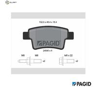 BRAKE PAD SET DISC BRAKE T1703N FOR CITROËN C4/PICASSO/MPV/GRAND NFU9HG 1.6L