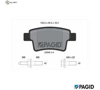 BRAKE PAD SET DISC BRAKE T1703N FOR CITROËN C4/PICASSO/MPV/GRAND NFU9HG 1.6L