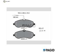 PAGID T1708N Brake pad set