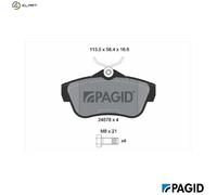PAGID T1710N Brake pad set