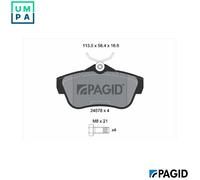 PAGID T1710N Brake pad set