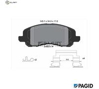 PAGID T1719N Brake pad set