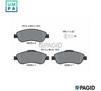 PAGID T1731N Brake pad set