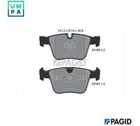 BRAKE PAD SET DISC BRAKE T1735N FOR MERCEDES-BENZ M156.984/980 6.2L 8cyl S-CLASS