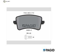 PAGID T1736N Brake pad set