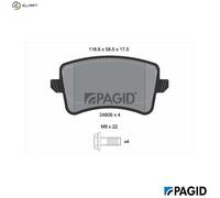 PAGID T1736N Brake pad set