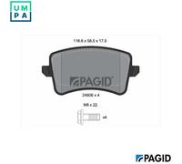 PAGID T1736N Brake pad set