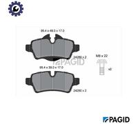 PAGID T1738N Brake pad set