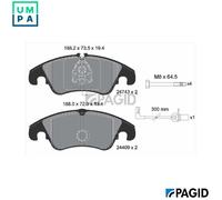 PAGID T1748N Brake pad set