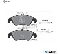 PAGID T1748N Brake pad set