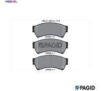 BRAKE PAD SET DISC BRAKE T1749N FOR MAZDA L8-DE/L813 1.8L L5-VE 2.5L R2AA 2.2L 6