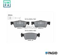 PAGID T1758N Brake pad set