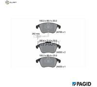 PAGID T1760N Brake pad set