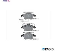 PAGID T1760N Brake pad set