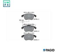 PAGID T1760N Brake pad set