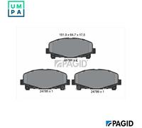 BRAKE PAD SET DISC BRAKE T1762N FOR HONDA ACCORD/IX/VIII K24Z3 2.4LN22B2 2.2L