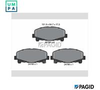 BRAKE PAD SET DISC BRAKE T1762N FOR HONDA ACCORD/IX/VIII K24Z3 2.4LN22B2 2.2L