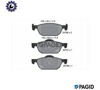 PAGID T1763N Brake pad set