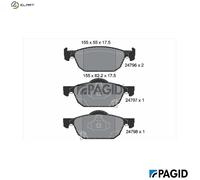 PAGID T1763N Brake pad set