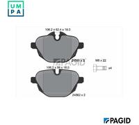 PAGID T1769N Brake pad set