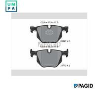 PAGID T1771N Brake pad set