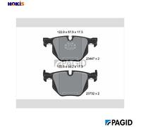 BRAKE PAD SET DISC BRAKE T1771N FOR BMW X5/F15/F85/E70 X6/F16/F86/E71/E72 2.0L