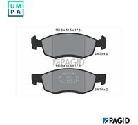 PAGID T1772N Brake pad set