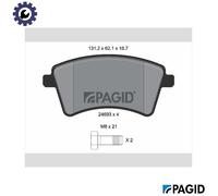 PAGID T1773N Brake pad set