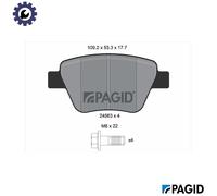 PAGID T1782N Brake pad set