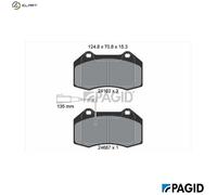 BRAKE PAD SET DISC BRAKE T1786N FOR ALFA ROMEO ABARTH 940A2/199A8/955A8.000 1.4L