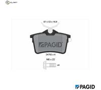 BRAKE PAD SET DISC BRAKE T1788N FOR PEUGEOT PARTNER/Box/Body/MPV/TEPEE 207/SW