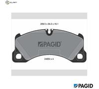 PAGID T1798N Brake pad set
