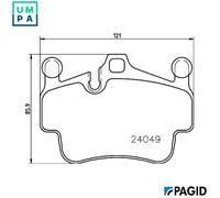 PAGID T1799N Brake pad set