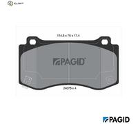 PAGID T1803N Brake pad set