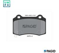 BRAKE PAD SET DISC BRAKE T1804N FOR DODGE JEEP GRAND/CHEROKEE/III TESLA 6.4L