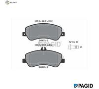 BRAKE PAD SET DISC BRAKE T1806N FOR MERCEDES-BENZ M 274.920 2.0L 4cyl GLK-CLASS