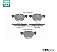 PAGID T1813N Brake pad set